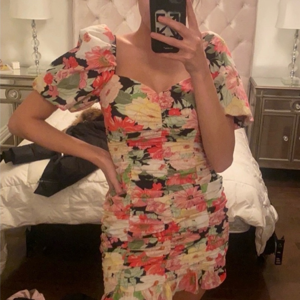 Zara Multicolor Floral Dress - Picture 2 of 9